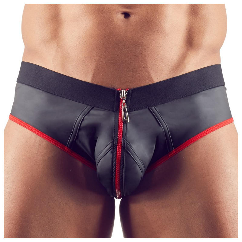 Svenjoyment Jockstrap Joy Zip Noir-Rouge